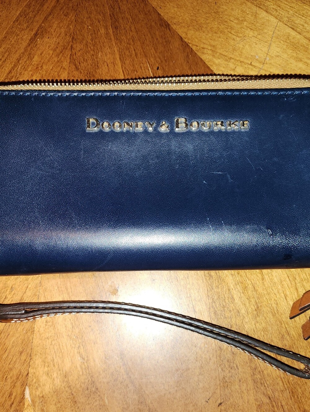 Dooney & Bourke Navy Leather Wristlet
